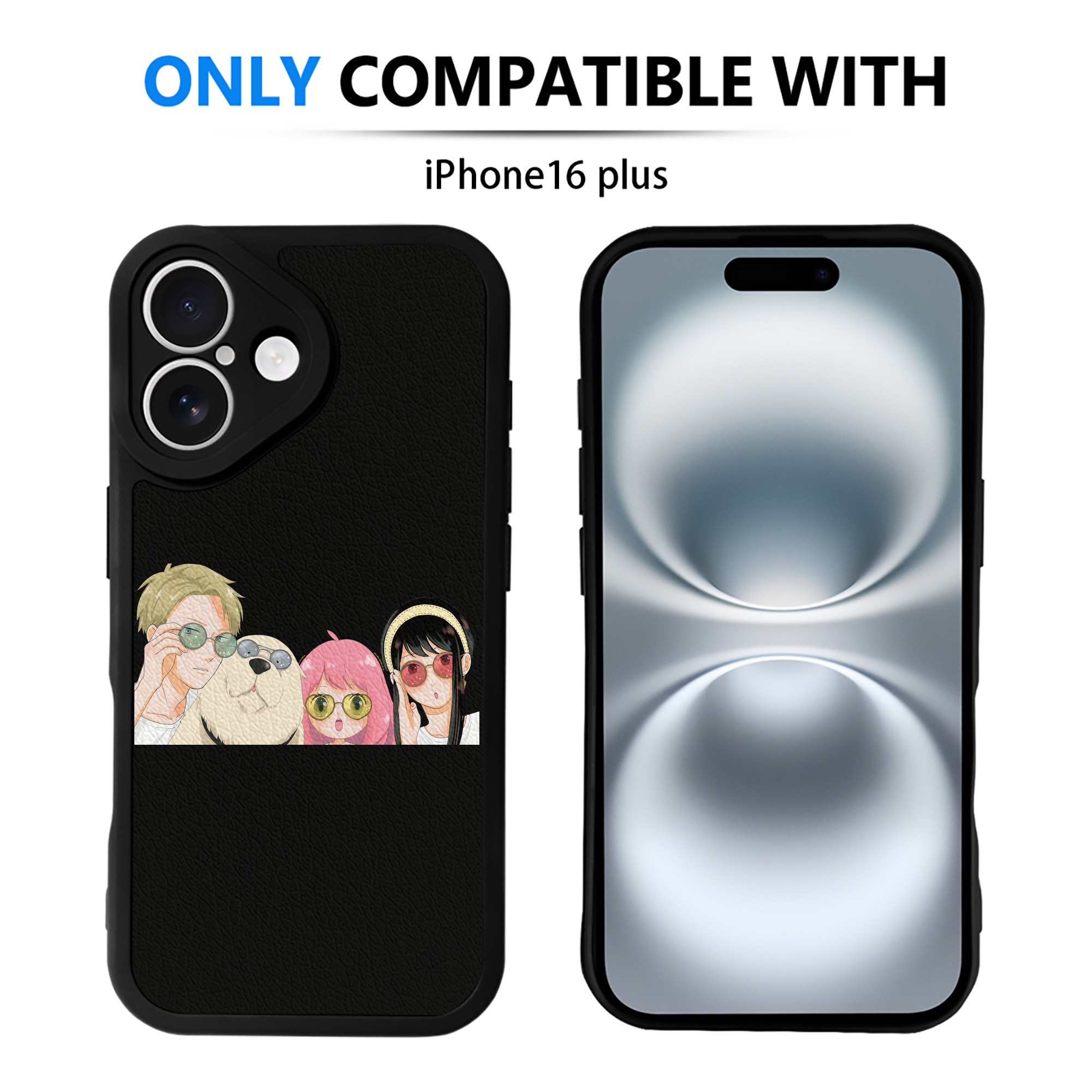 （画像用） SPY×FAMILY间谍家家酒 【iPhone 16シリーズ対応】シリコンスマホケース（レザー調） 材質：シリコン